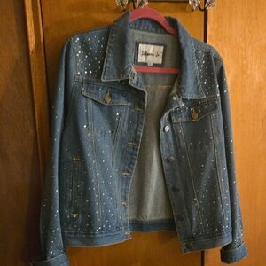 Embellished Denim Jacket by [